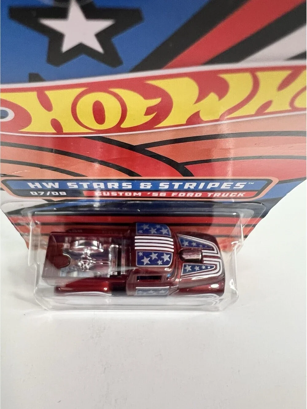 Hot Wheels Stars & Stripes Custom Ford Truck 56 7/8 GRT01